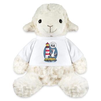 Nous disons Moin ici - Mouton en peluche Annika MiniFeet® - blanc - Devant