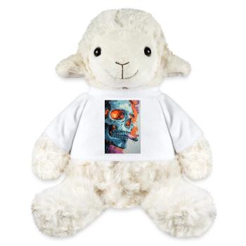 Skull Graffiti Fire Art - MiniFeet® Sheep Annika - white - Front