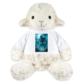 Gashadokuro Giant glowing-eyed skeleton wandering - MiniFeet® Sheep Annika - white - Front