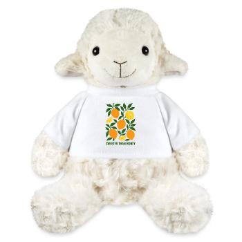 Vintage Lemon, Summery, Colorful Sweeter than Honey - MiniFeet® Sheep Annika - white - Front