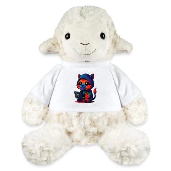 WPAP Polygon Kawaii Stil Tiere Baby Waschbär - MiniFeet® Schaf Annika - Weiß - Vorne