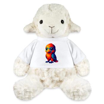 WPAP Polygone Kawaii Style Animaux Bébé Aigle - Mouton en peluche Annika MiniFeet® - blanc - Devant