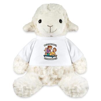 Humorous physio saying - MiniFeet® Sheep Annika - white - Front