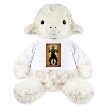 Lémurien mime humanoïde - Mouton en peluche Annika MiniFeet® - blanc - Devant