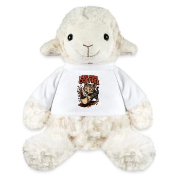 Coffee Craving Cat Cartoon-Coffee Cat Frenzy - MiniFeet® Sheep Annika - white - Front