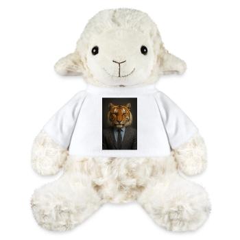 Tigre en costume bureau chic - Mouton en peluche Annika MiniFeet® - blanc - Devant