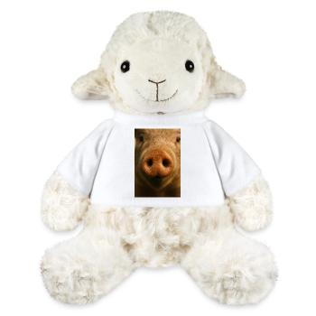 Warme Nahaufnahme von Pig Snout - MiniFeet® Schaf Annika - Weiß - Vorne