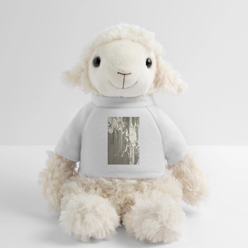 Luxury Exposed Concrete Marble Gold Structure MiniFeet® Sheep Annika