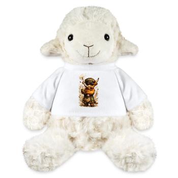 Bétail des Highlands avec whisky et cigare - Mouton en peluche Annika MiniFeet® - blanc - Devant