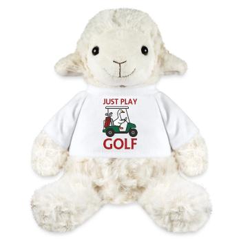 Gans im Golfwagen – Spiel einfach Golf - MiniFeet® Schaf Annika - Weiß - Vorne