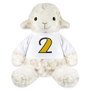 2 ANS. 2e ANNIVERSAIRE. ANNIVERSAIRE 2 ANS. 2 - Mouton en peluche Annika MiniFeet® - blanc - Devant