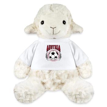 Fußball Austria Österreich EM 2024 Retro College - MiniFeet® Schaf Annika - Weiß - Vorne
