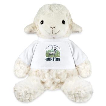 Majestätisches Hirschjagd-Design - MiniFeet® Schaf Annika - Weiß - Vorne
