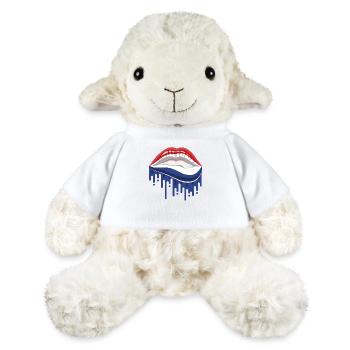 Lèvres de dessin animé aux couleurs des Pays-Bas - Mouton en peluche Annika MiniFeet® - blanc - Devant