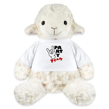 Équipe de fête drôle - Mouton en peluche Annika MiniFeet® - blanc - Devant