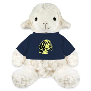 Tête de chien Beagle - Mouton en peluche Annika MiniFeet® - bleu marine - Devant