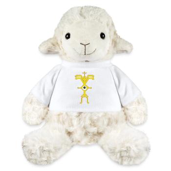 Fun Logo Party One-Eye Man Psyclops Yellow - MiniFeet® Sheep Annika - white - Front