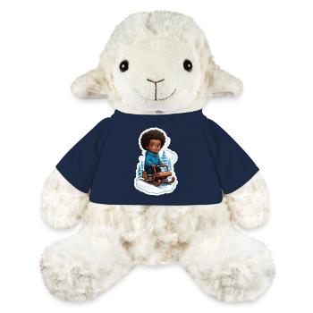 Weihnachtsgeschenk Idee Winterwunderland - MiniFeet® Schaf Annika - French Navy - Vorne