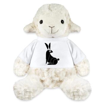 Drôle de lapin noir - Mouton en peluche Annika MiniFeet® - blanc - Devant
