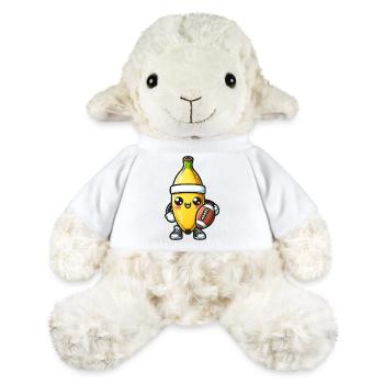Banane de football - Mouton en peluche Annika MiniFeet® - blanc - Devant