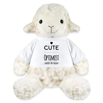 Babysprüche - cute optimist - MiniFeet® Schaf Annika - Weiß - Vorne