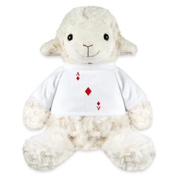 Cartes à jouer Contraste - As de Carreau - Mouton en peluche Annika MiniFeet® - blanc - Devant