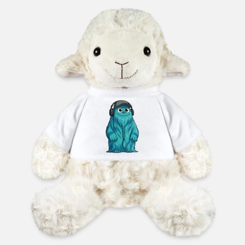 DJ Fluffo with Braid Front - Fluffonster Design - MiniFeet® Sheep Annika - white