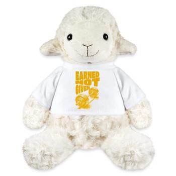 Gagné, pas donné – Le succès par le travail acharné - Mouton en peluche Annika MiniFeet® - blanc - Devant