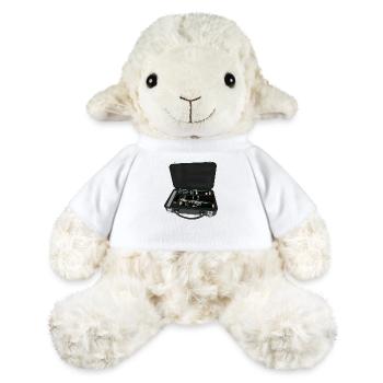 Clarinette démontée à l’intérieur d’une valise - Mouton en peluche Annika MiniFeet® - blanc - Devant