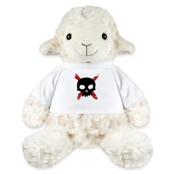 Crâne de graffiti - Mouton en peluche Annika MiniFeet® - blanc - Devant