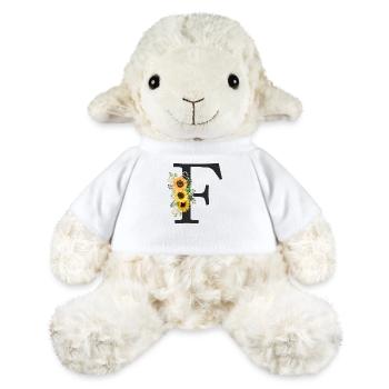 F Monogram Sunflowers - MiniFeet® Sheep Annika - white - Front