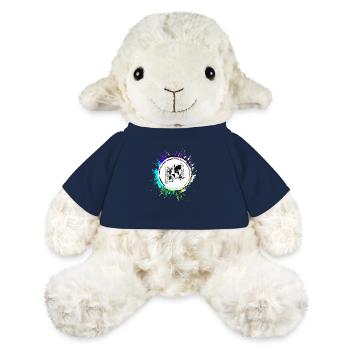 Carte du monde icône voyage - Mouton en peluche Annika MiniFeet® - bleu marine - Devant