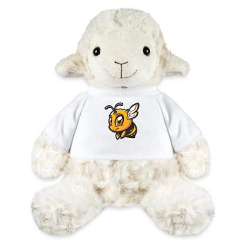 Bande dessinée abeille - Mouton en peluche Annika MiniFeet® - blanc - Devant