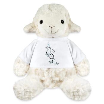 Blumen Ranke Schmetterlinge - MiniFeet® Schaf Annika - Weiß - Vorne