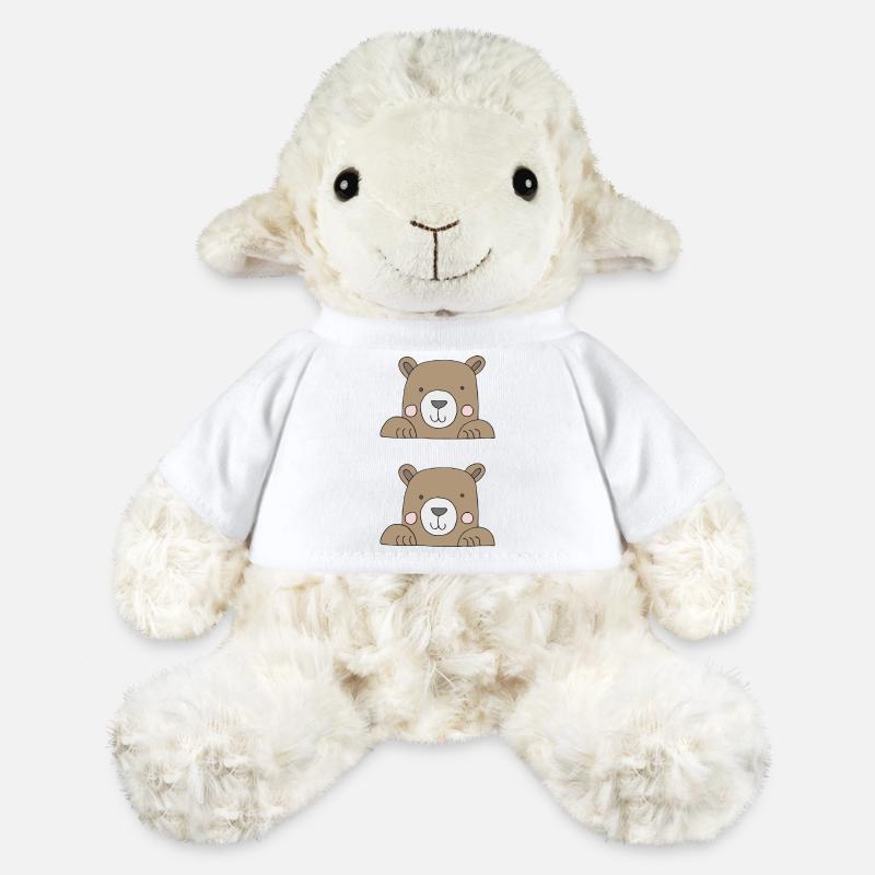 bären im Doppelpack - MiniFeet® Schaf Annika - Weiß