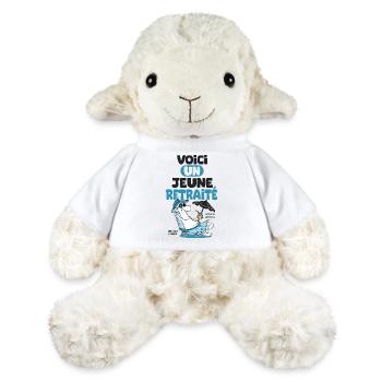 jeune retraité humour drôle retraite - Mouton en peluche Annika MiniFeet® - blanc - Devant