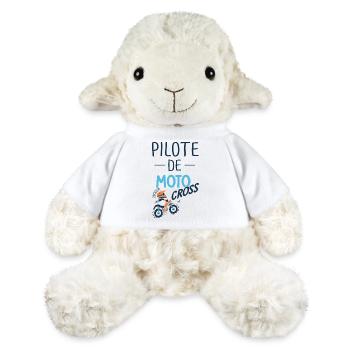 pilote de motocross enfant bébé moto cross - Mouton en peluche Annika MiniFeet® - blanc - Devant