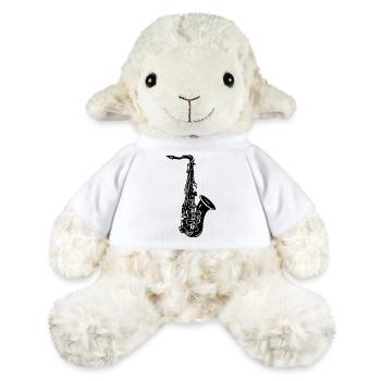 Saxophone Drawing - MiniFeet® Sheep Annika - white - Front
