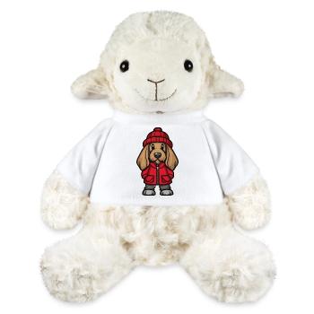 Chien de chasse afghan Dessin animé - Mouton en peluche Annika MiniFeet® - blanc - Devant
