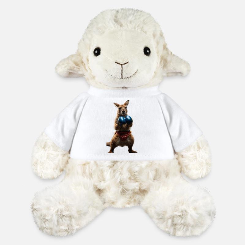 Boxing Kangaroo - MiniFeet® Sheep Annika - white