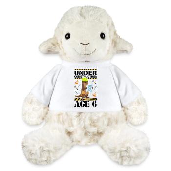 Under Construction 6th Birthday Otter - MiniFeet® Sheep Annika - white - Front