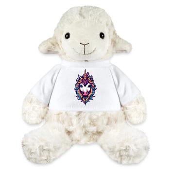 Rainbow Unicorn Head - MiniFeet® Sheep Annika - white - Front