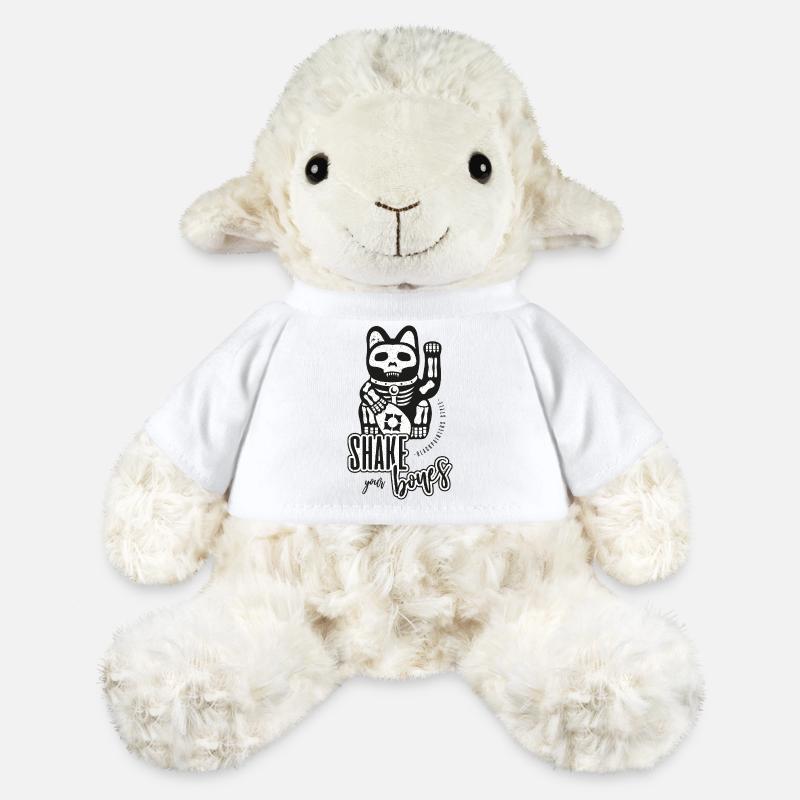 Skelett Winkekatze - Shake your Bones - MiniFeet® Schaf Annika - Weiß