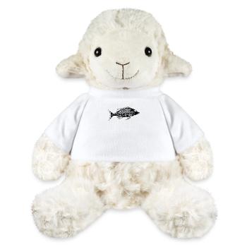 Vintage Fish HerringBone Bony Fish Skeleton - MiniFeet® Sheep Annika - white - Front