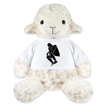 The thinker of triangles and squares - MiniFeet® Sheep Annika - white - Front