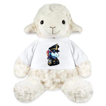 Police de la licorne - Mouton en peluche Annika MiniFeet® - blanc - Devant