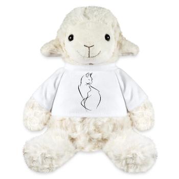 Cat Drawing - MiniFeet® Sheep Annika - white - Front