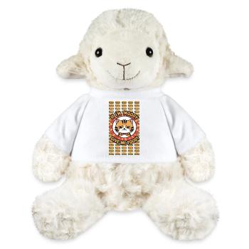 Si je suis de mauvaise humeur, donnez-moi un Katzenfutter Katzen gourmand - Mouton en peluche Annika MiniFeet® - blanc - Devant