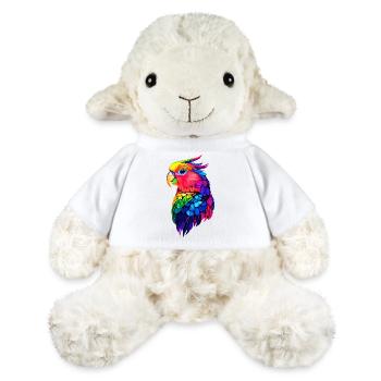 Perroquet Ara Perruche Cacatoès Amoureux des perroquets - Mouton en peluche Annika MiniFeet® - blanc - Devant