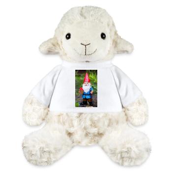 Gartengnom mit Korb - MiniFeet® Schaf Annika - Weiß - Vorne